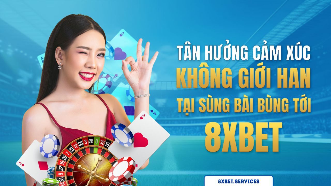 Hình ảnh về trải nghiệm cảm xúc không giới hạn tại sòng bài 8xbet.